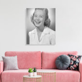 Toile Femme souriante (Insitu(Salon))