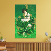 Toile Femme Souvenir de la Saint Patrick sur la scène de (Insitu(Salon))