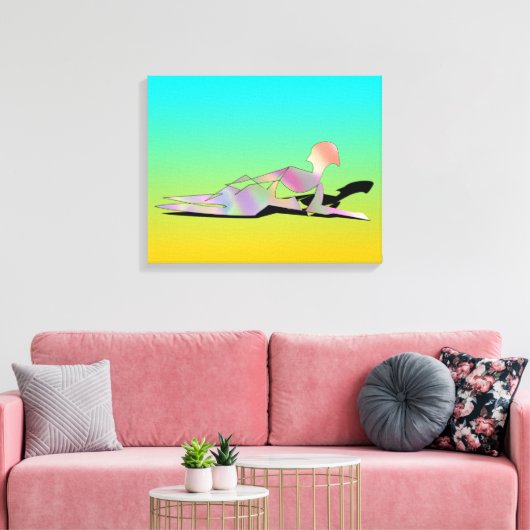 Toile Femme Sur Une Plage (Insitu(Salon))