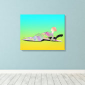 Toile Femme Sur Une Plage (Insitu (Plancher de Bois))