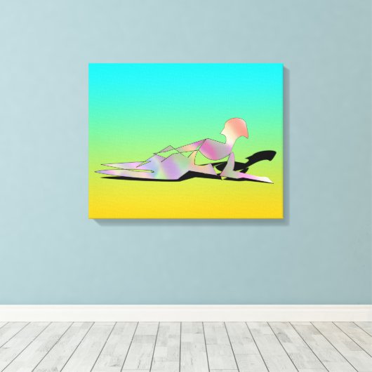 Toile Femme Sur Une Plage (Insitu (Plancher de Bois))