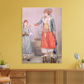Toile Femme turque avec son serviteur (Insitu(Salon))