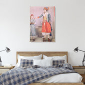 Toile Femme turque avec son serviteur (Insitu(Chambre))