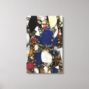 Toile Femme vintage Fernand Leger en bleu