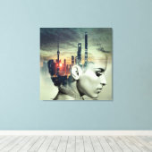 Toile Femmes Cityscape (Insitu (Plancher de Bois))