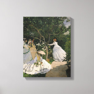 Toile Femmes de Claude Monet   dans le jardin, 1866