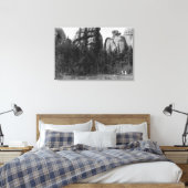 Toile Femmes devant le lac Harney Peaks Photo (Insitu(Chambre))