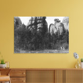 Toile Femmes devant le lac Harney Peaks Photo (Insitu(Salon))
