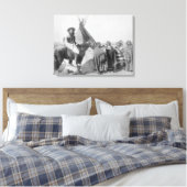 Toile Femmes Lakota avec bébés et homme à cheval (Insitu(Chambre))