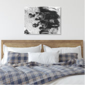 Toile Femmes nubiennes debout devant la photo de la caba (Insitu(Chambre))