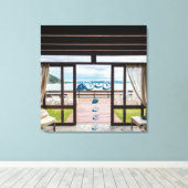 Toile Fenêtre Affichage Phrase Positive Étiquette Impres (Insitu (Plancher de Bois))