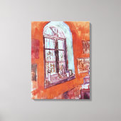 Toile Fenêtre du Studio de Vincent van Gogh à l'Asile (Recto)