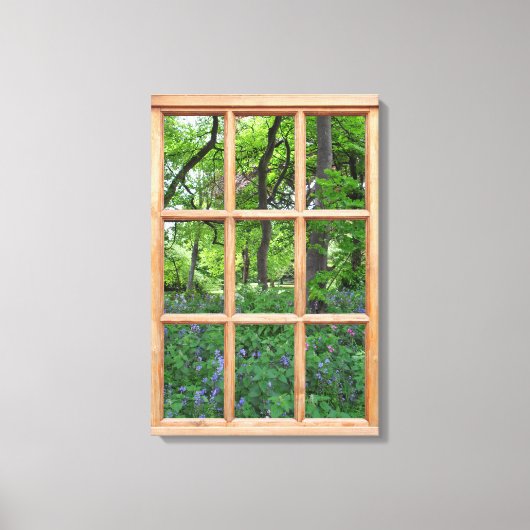 Toile Fenêtre Effet Jardin Fairytale 3D Vue Image (Recto)