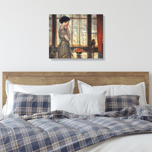 Toile Fenêtre New York en hiver (par Childe Hassam) (Insitu(Chambre))