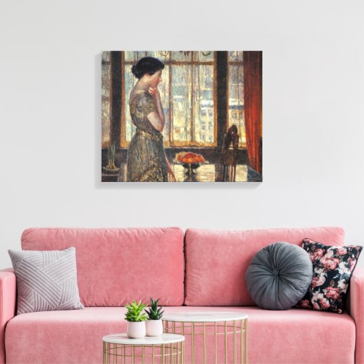 Toile Fenêtre New York en hiver (par Childe Hassam) (Insitu(Salon))