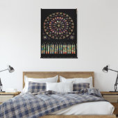 Toile Fenêtre rose du transept sud représentant le Chris (Insitu(Chambre))