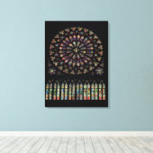 Toile Fenêtre rose du transept sud représentant le Chris (Insitu (Plancher de Bois))