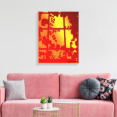Toile Fenêtre sur un monde chaud (Insitu(Salon))