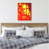 Toile Fenêtre sur un monde chaud (Insitu(Chambre))