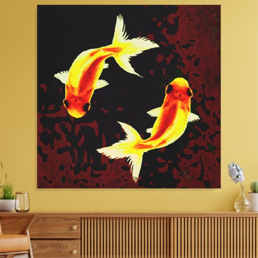 Toile Feng Shui Goldfish (Insitu(Salon))