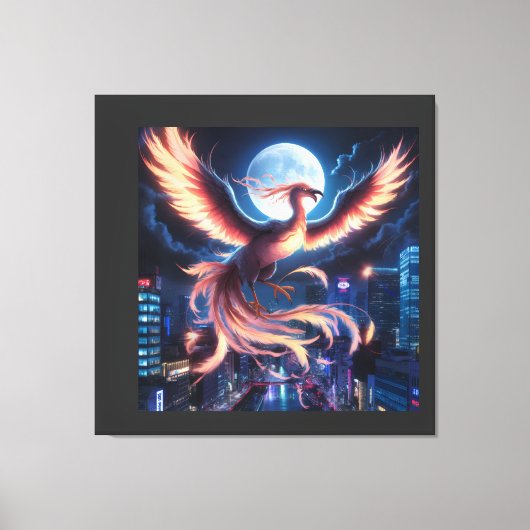Toile Fênix flamejante (Recto)