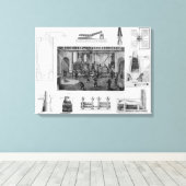 Toile Fer avec vue générale du fer à rouler (Insitu (Plancher de Bois))