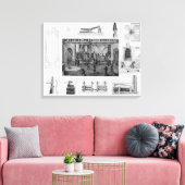 Toile Fer avec vue générale du fer à rouler (Insitu(Salon))