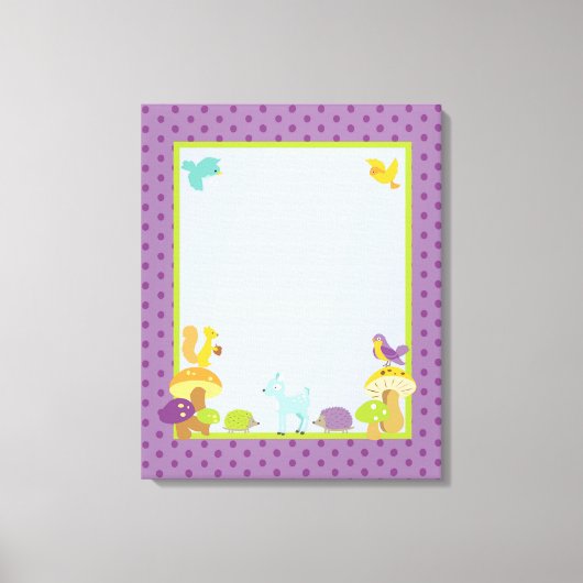 Toile Fer bois 16x20 Canvas Nursery Art (Recto)