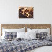 Toile Ferdinand Delacroix Collision des cavaliers maures (Insitu(Chambre))