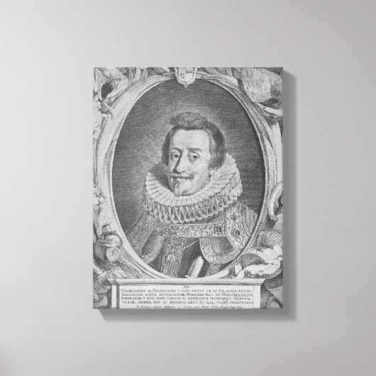Toile Ferdinand II, Saint Empereur Romain (Recto)