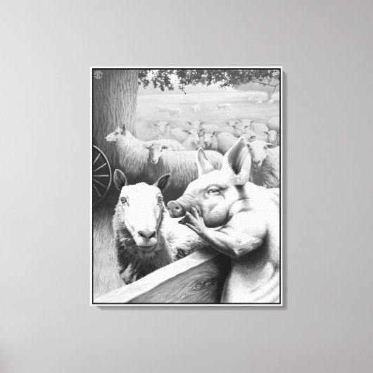 Toile Ferme animale - Squealer (Recto)