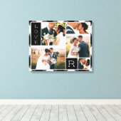 Toile Ferme Buffalo Check Mariage Photo Collage (Insitu (Plancher de Bois))