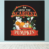Toile Ferme de citrouilles Halloween (Insitu (Plancher de Bois))