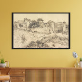 Toile Ferme En Provence Van Gogh Dessin Style Imitation (Insitu(Salon))
