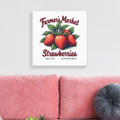 Toile Ferme fraises fraîches Canvas bio Art (Insitu(Salon))