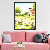 Toile Ferme heureuse (Insitu(Salon))