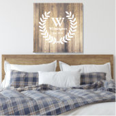 Toile Ferme Maison rustique Grange Wood Laurels Nom de f (Insitu(Chambre))