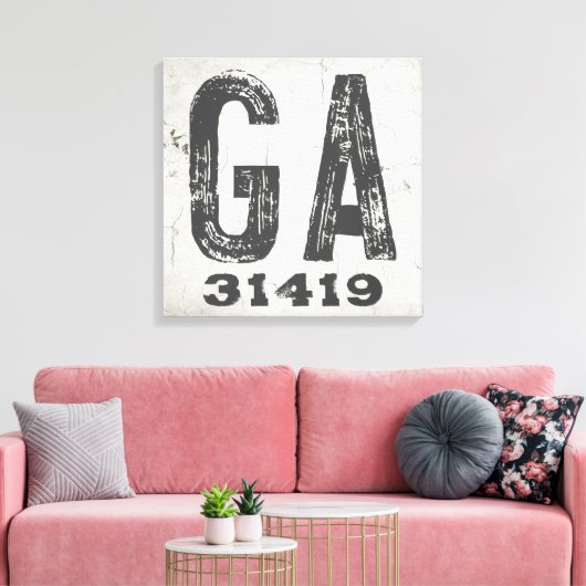 Toile Ferme Russe State Code postal Géorgie (Insitu(Salon))