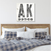Toile Ferme Rustic State Code postal Alaska (Insitu(Chambre))