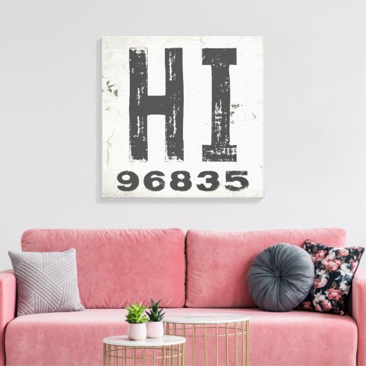 Toile Ferme Rustic State Code postal Hawaii (Insitu(Salon))