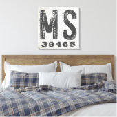 Toile Ferme Rustic State Code postal Mississippi (Insitu(Chambre))