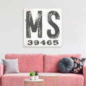 Toile Ferme Rustic State Code postal Mississippi (Insitu(Salon))