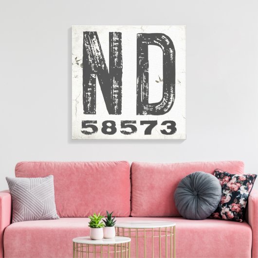 Toile Ferme Rustic State Code postal North Dakota (Insitu(Salon))