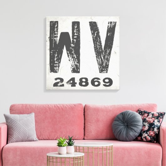 Toile Ferme Rustic State Code postal West Virginie (Insitu(Salon))