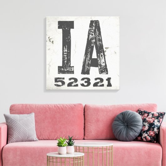 Toile Ferme Rustic State Code zip Iowa (Insitu(Salon))