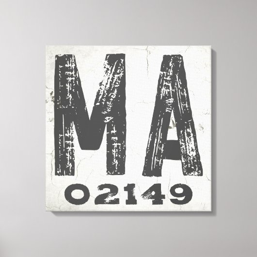 Toile Ferme Rustic State Code Zip Massachusetts (Recto)