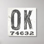 Toile Ferme Rustic State Code Zip Oklahoma (Recto)