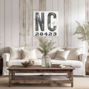Toile Ferme Rustique State Code postal Caroline du Nord