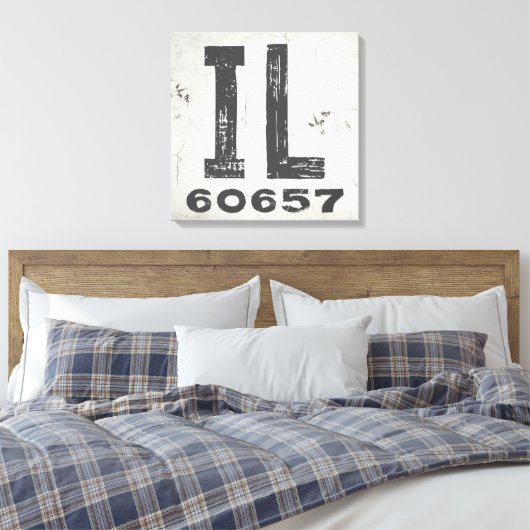 Toile Ferme Rustique State Code postal Illinois (Insitu(Chambre))