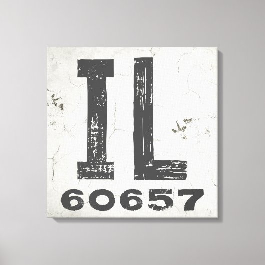 Toile Ferme Rustique State Code postal Illinois (Recto)